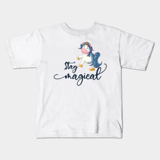 Christmas Unicorn: Stay Magical Kids T-Shirt